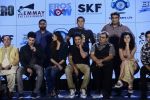 Salman Khan, Athiya Shetty, Sooraj Pancholi,Amaal Mallik, Nikhil Advani, Subhash Ghai, Palak Muchchal, Bhushan Kumar at Hero music launch in Taj Lands End on 6th Sept 2015